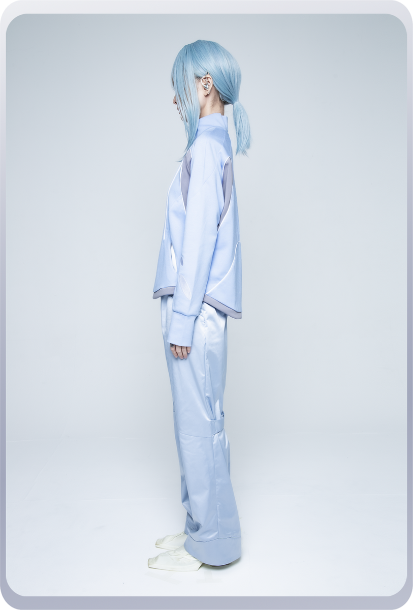 コクピットジャージ / アクアブルー – chloma - official web store コクピットジャージ / アクアブルー – chloma - official web store