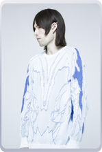 画像をギャラリービューアに読み込む, "Bionic Aurora" ジャガードセーター / ホワイト