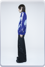 画像をギャラリービューアに読み込む, "Bionic Aurora" ジャガードセーター / ブルー