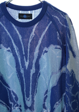 画像をギャラリービューアに読み込む, "Bionic Aurora" ジャガードセーター / ブルー