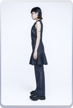 画像をギャラリービューアに読み込む, "パラレル" デニム ドレス / ブラック