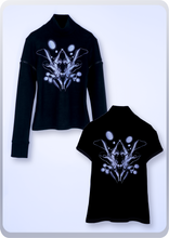 画像をギャラリービューアに読み込む, "MESSAGE"エンブロイダリー ハイネックT / ブラック