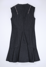 画像をギャラリービューアに読み込む, "パラレル" デニム ドレス / ブラック