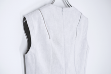 画像をギャラリービューアに読み込む, "パラレル" デニム ドレス / ホワイト