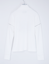 画像をギャラリービューアに読み込む, "MESSAGE"エンブロイダリー ハイネックT / ホワイト