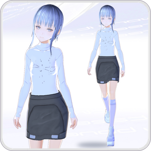 [VRoid Texture] Y2K Anorak for VR /ver. Parka