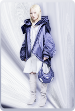 画像をギャラリービューアに読み込む, "パラレル" デニム ドレス / ホワイト