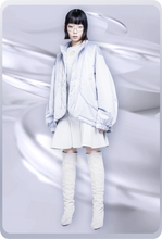 画像をギャラリービューアに読み込む, "パラレル" デニム ドレス / ホワイト