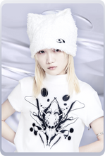 画像をギャラリービューアに読み込む, "MESSAGE"エンブロイダリー ハイネックT / ホワイト