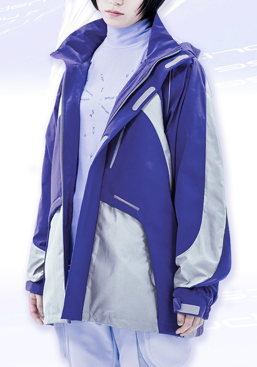 Y2K JACKET / violet×silver – chloma - official web store