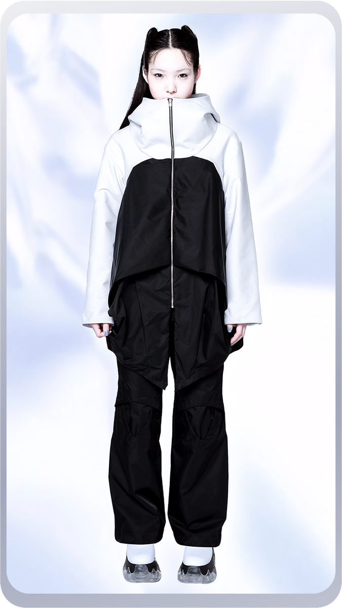 NFコンプレクスパーカー / ホワイト×ブラック – chloma - official web store NFコンプレクスパーカー / ホワイト×ブラック – chloma - official web store