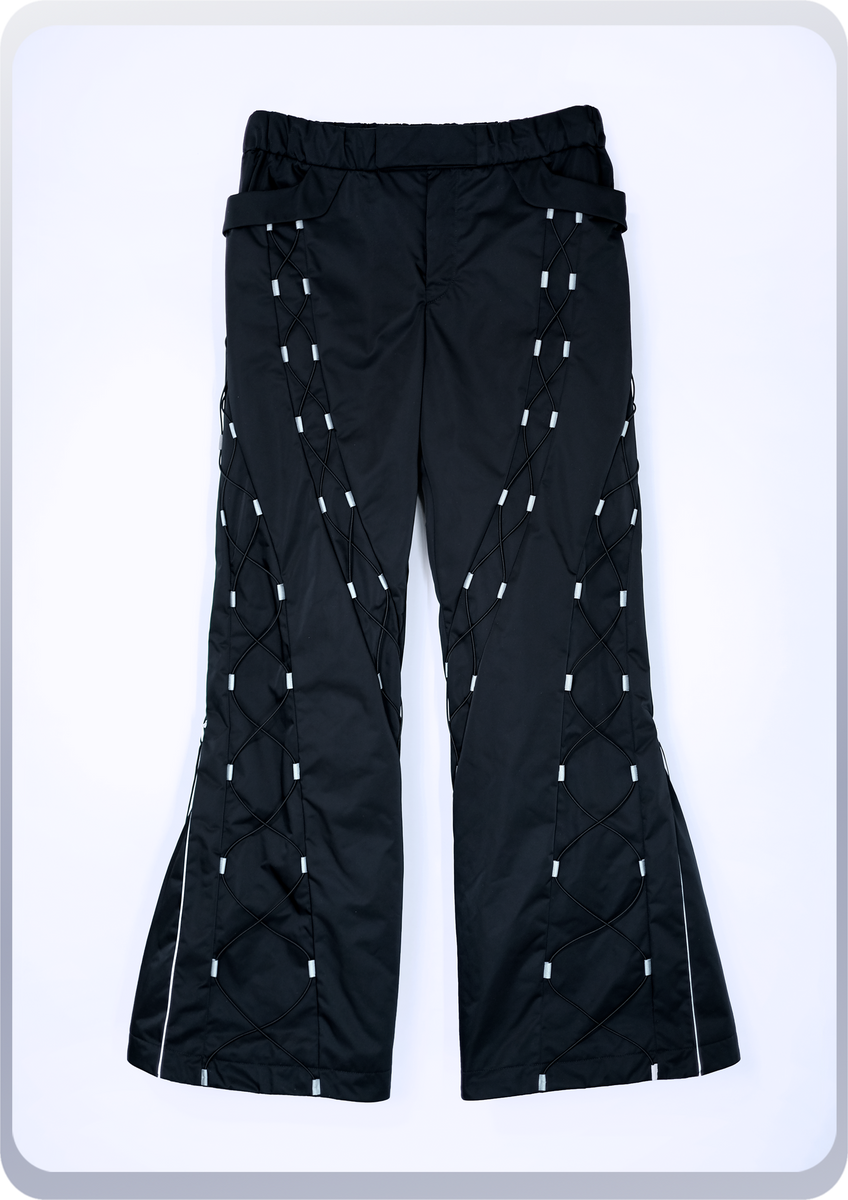 chloma ジェネティック コード パンツ  ブラック裾周り5162cm