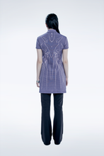 画像をギャラリービューアに読み込む, [先行受注 前金100%] Bionic Synapse Jacquard Knit Dress / neural bloom (navy×pink)