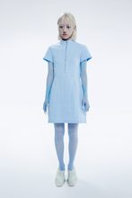 画像をギャラリービューアに読み込む, [先行受注 前金100%] Bionic Synapse Jacquard Knit Dress / clinical signal (lightblue×white)