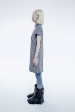 画像をギャラリービューアに読み込む, [先行受注 前金30%] Bionic Synapse Jacquard Knit Dress / silver mist (gray×white)