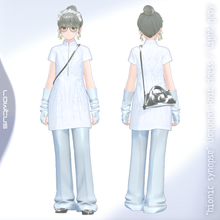画像をギャラリービューアに読み込む, [3Dmodel]&quot;Bionic Synapse&quot; Jacquard knit dress / black