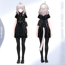 画像をギャラリービューアに読み込む, [3Dmodel]&quot;Bionic Synapse&quot; Jacquard knit dress / black