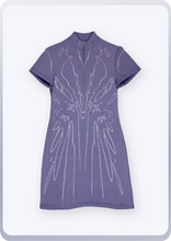 画像をギャラリービューアに読み込む, [先行受注 前金100%] Bionic Synapse Jacquard Knit Dress / neural bloom (navy×pink)