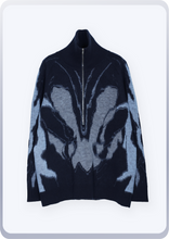 画像をギャラリービューアに読み込む, [先行受注 前金30%] Bionic Aurora High Neck Sweater / night current (navy)