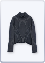 画像をギャラリービューアに読み込む, [先行受注 前金30%] Cell Form Sweater / shadow (gray)