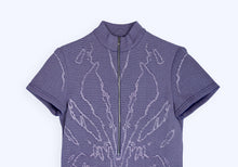 画像をギャラリービューアに読み込む, [先行受注 前金30%] Bionic Synapse Jacquard Knit Dress / neural bloom (navy×pink)