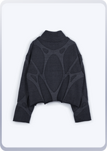 画像をギャラリービューアに読み込む, [先行受注 前金100%] Cell Form Sweater / shadow (gray)