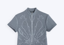 画像をギャラリービューアに読み込む, [先行受注 前金30%] Bionic Synapse Jacquard Knit Dress / silver mist (gray×white)