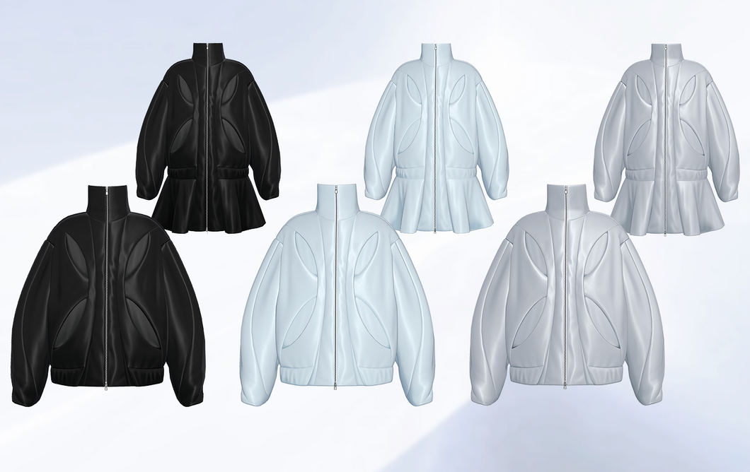 [3Dmodel]The Earth Jacket ＆ Jacket dress / Set of 3 colors
