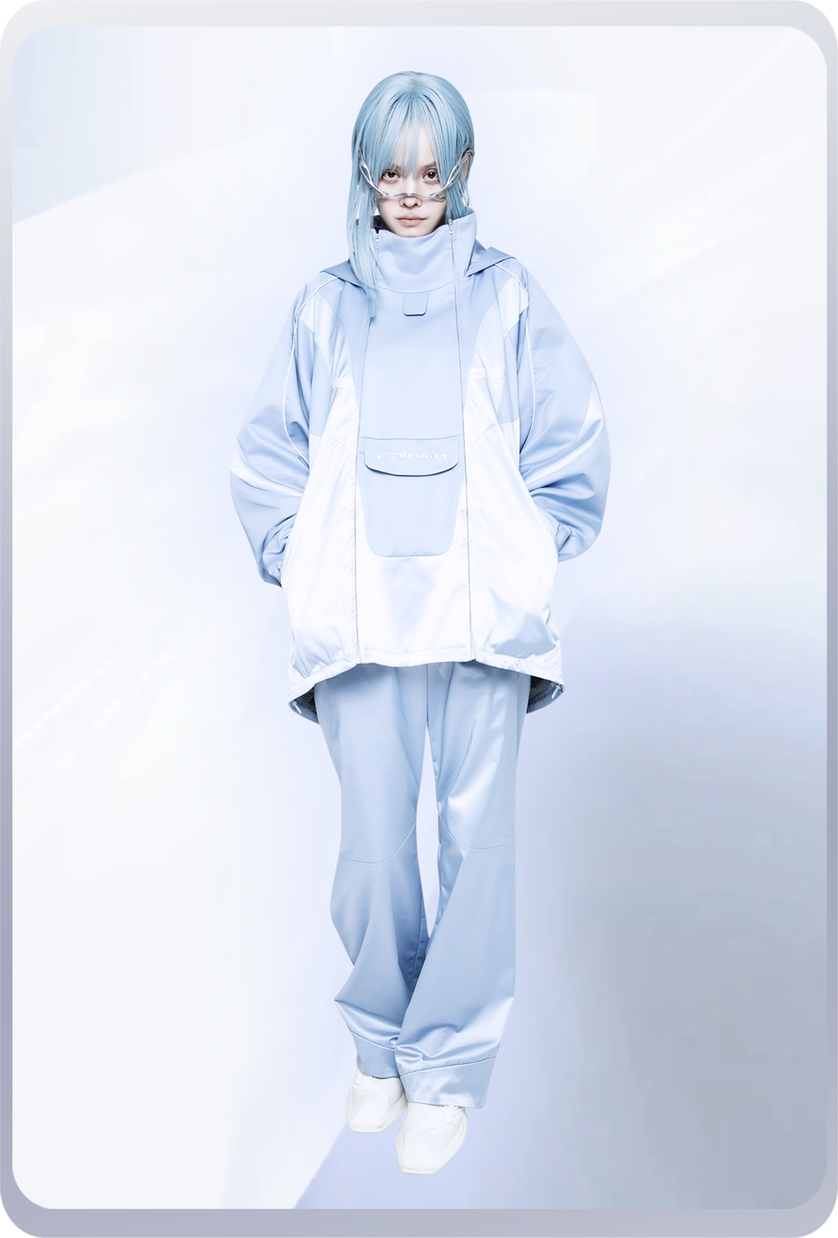 chloma Y2Kアノラック division model Y2Kアノラック :division model /セルリアン – chloma - official web store