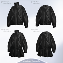 画像をギャラリービューアに読み込む, [3Dmodel]The Earth Jacket &amp; Jacket dress/ luster black