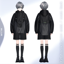 画像をギャラリービューアに読み込む, [3Dmodel]Y2K Anorak :division model / cerulean