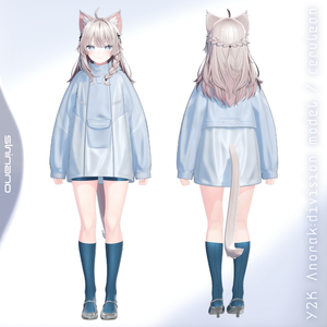 [3Dmodel]Y2K Anorak :division model /Set of 2 colors