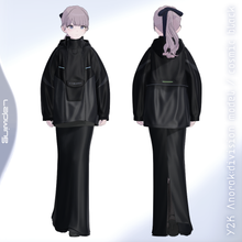 画像をギャラリービューアに読み込む, [3Dmodel]Y2K Anorak :division model / cerulean