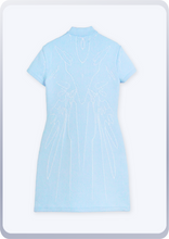 画像をギャラリービューアに読み込む, [先行受注 前金100%] Bionic Synapse Jacquard Knit Dress / clinical signal (lightblue×white)