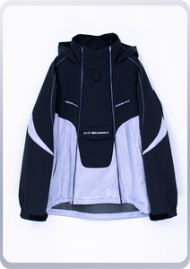 Y2Kアノラック :divisionモデル / ブラック×リキッドパープル – chloma - official web Y2Kアノラック :divisionモデル / ブラック×リキッドパープル – chloma - official web