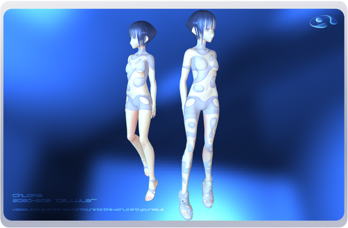 [VRoid Texture] chloma+miq 'Corallite' swimwear