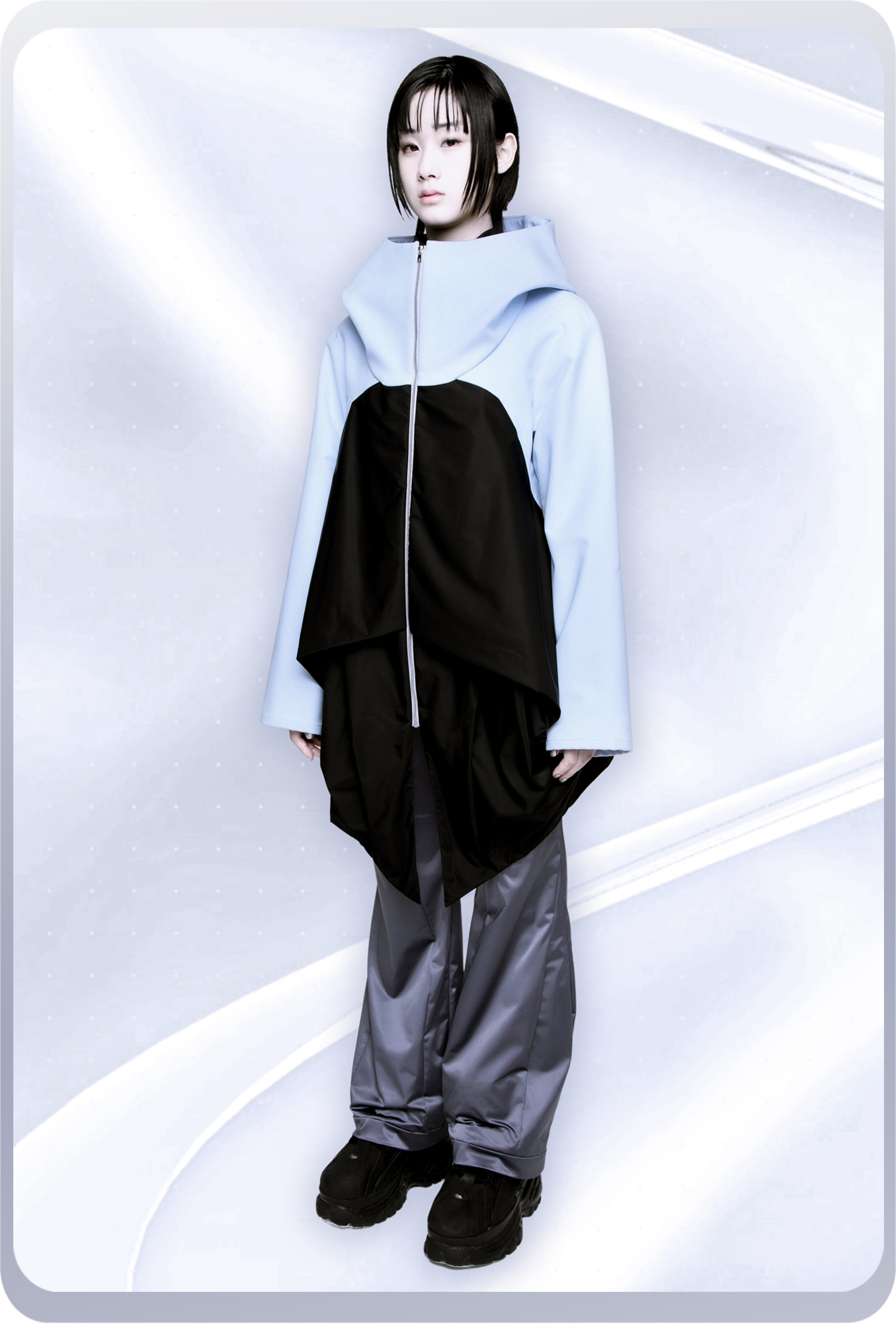 NFコンプレクスパーカー / アクア×ブラック – chloma - official web store NFコンプレクスパーカー / アクア×ブラック – chloma - official web store