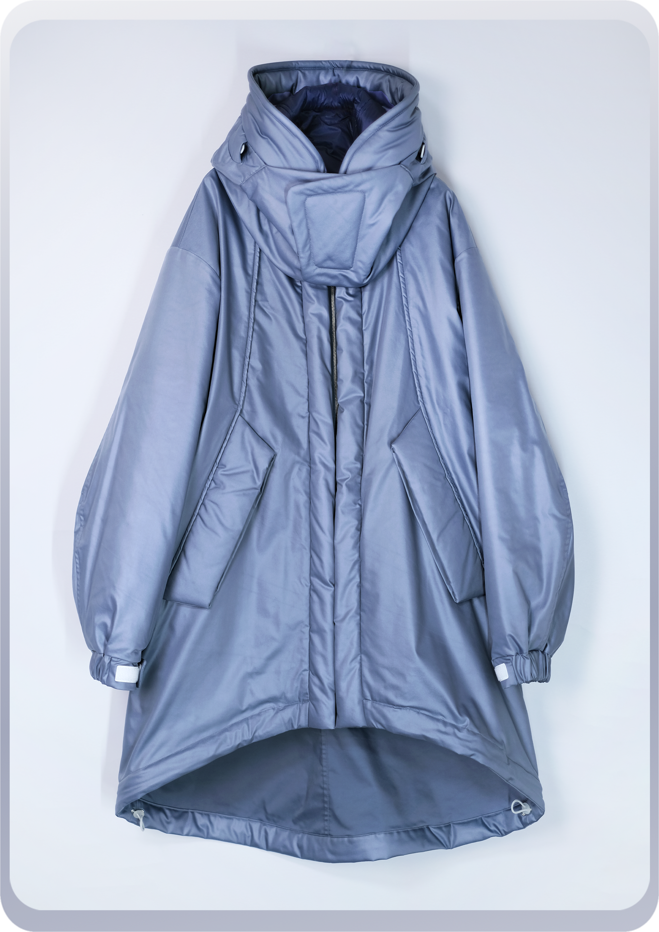 clhloma シェルターコート シェルターコート:long model / スレートブルー – chloma - official web store
