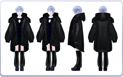 [3Dmodel] Shelter Coat / black