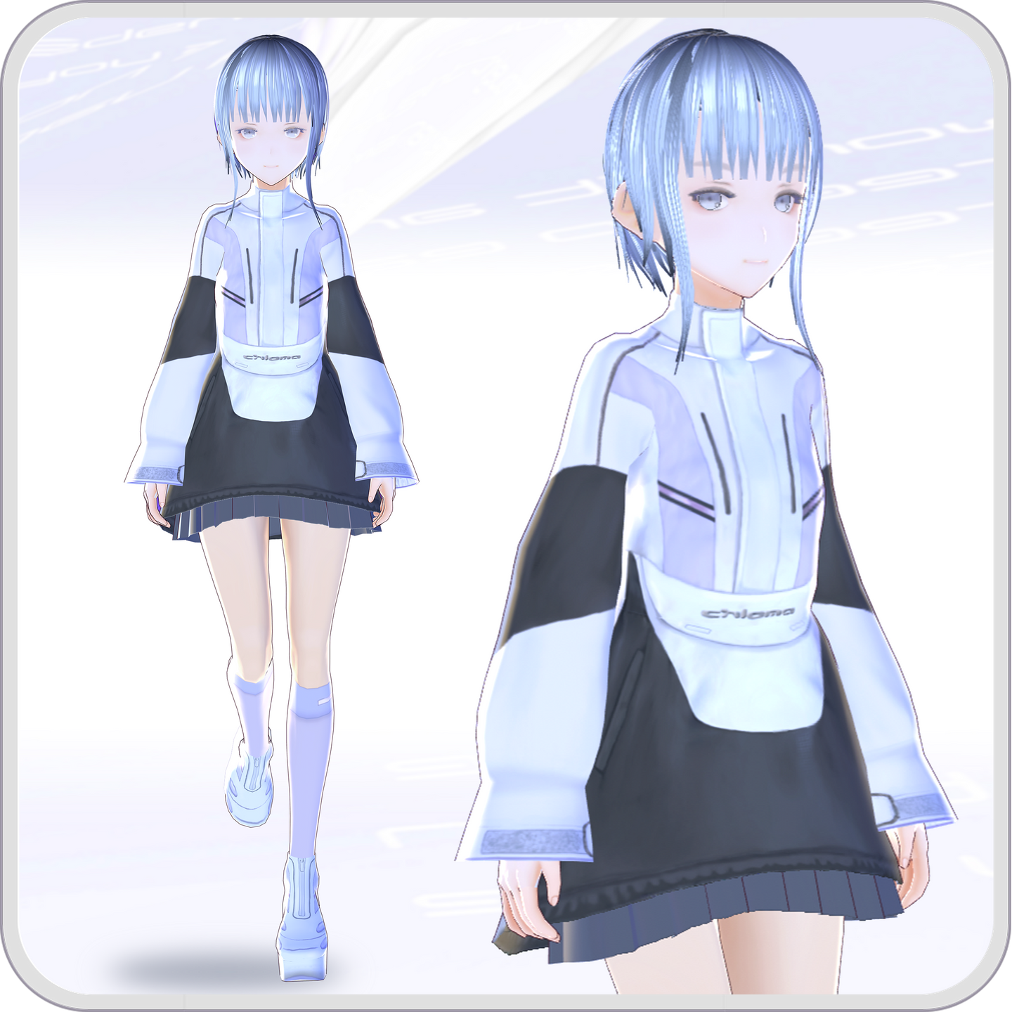 [VRoid Texture] Y2K Anorak for VR /ver. Onepiece
