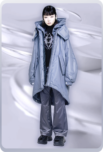 [RESTOCK] ｼｪﾙﾀｰｺｰﾄ:long model / ｽﾚｰﾄﾌﾞﾙｰ